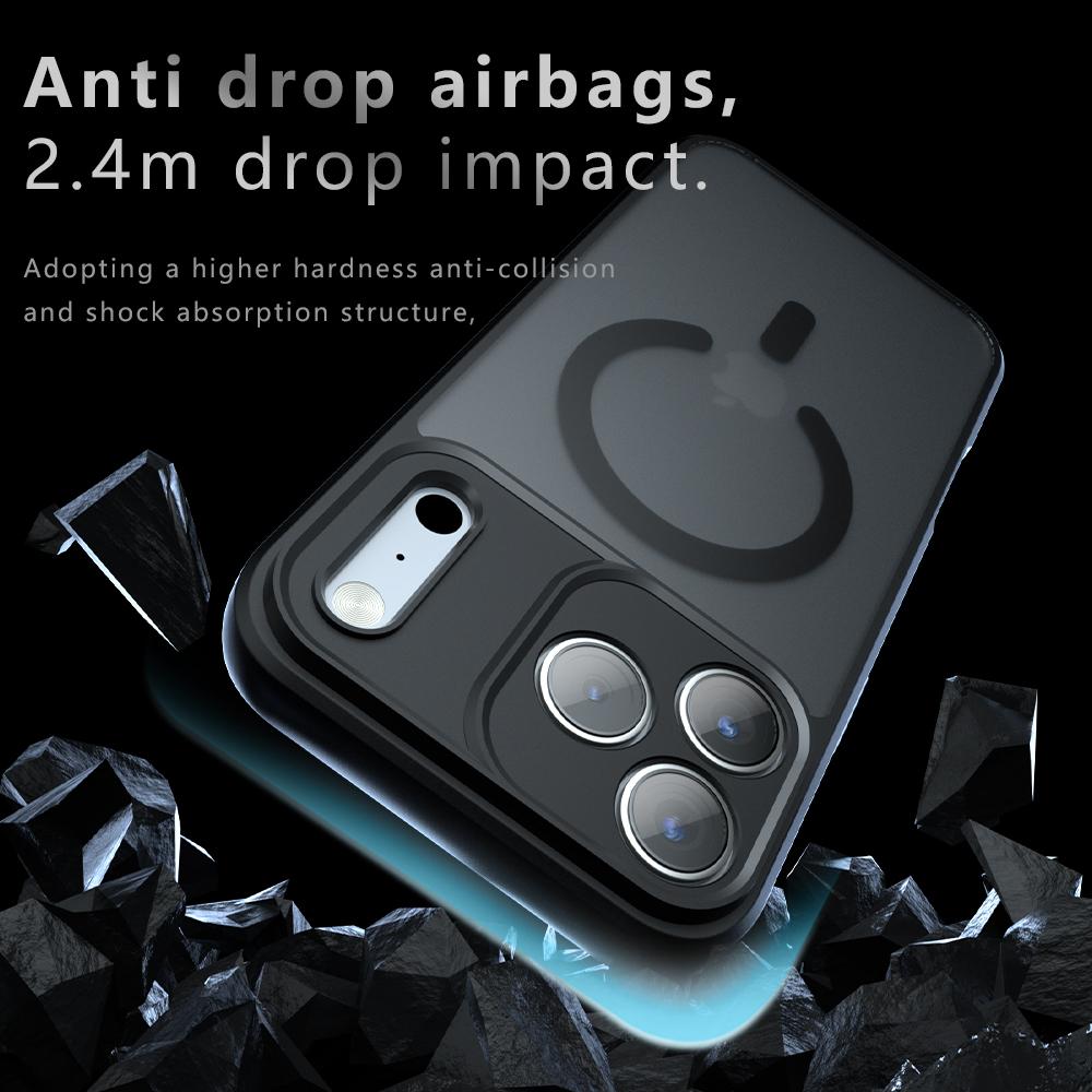 For Magsafe Magnetic Wireless Charging Case For iPhone 17 Pro Max iPhone17Pro 17ProMax Air 5G Shockproof Matte Back Cover Coque