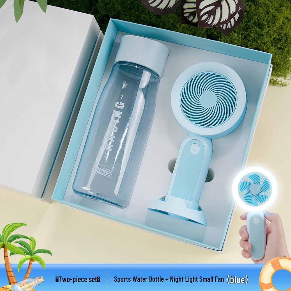 Gift Co. Practical Fan & Umbrella Set for Event Celebrations and Employee Onboarding Gift Box.