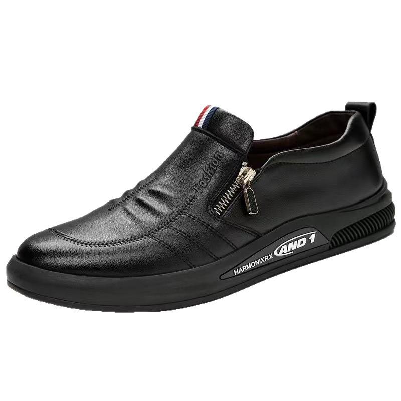 Stylish Winter Business Casual Leather Shoes for Middle-Aged Men