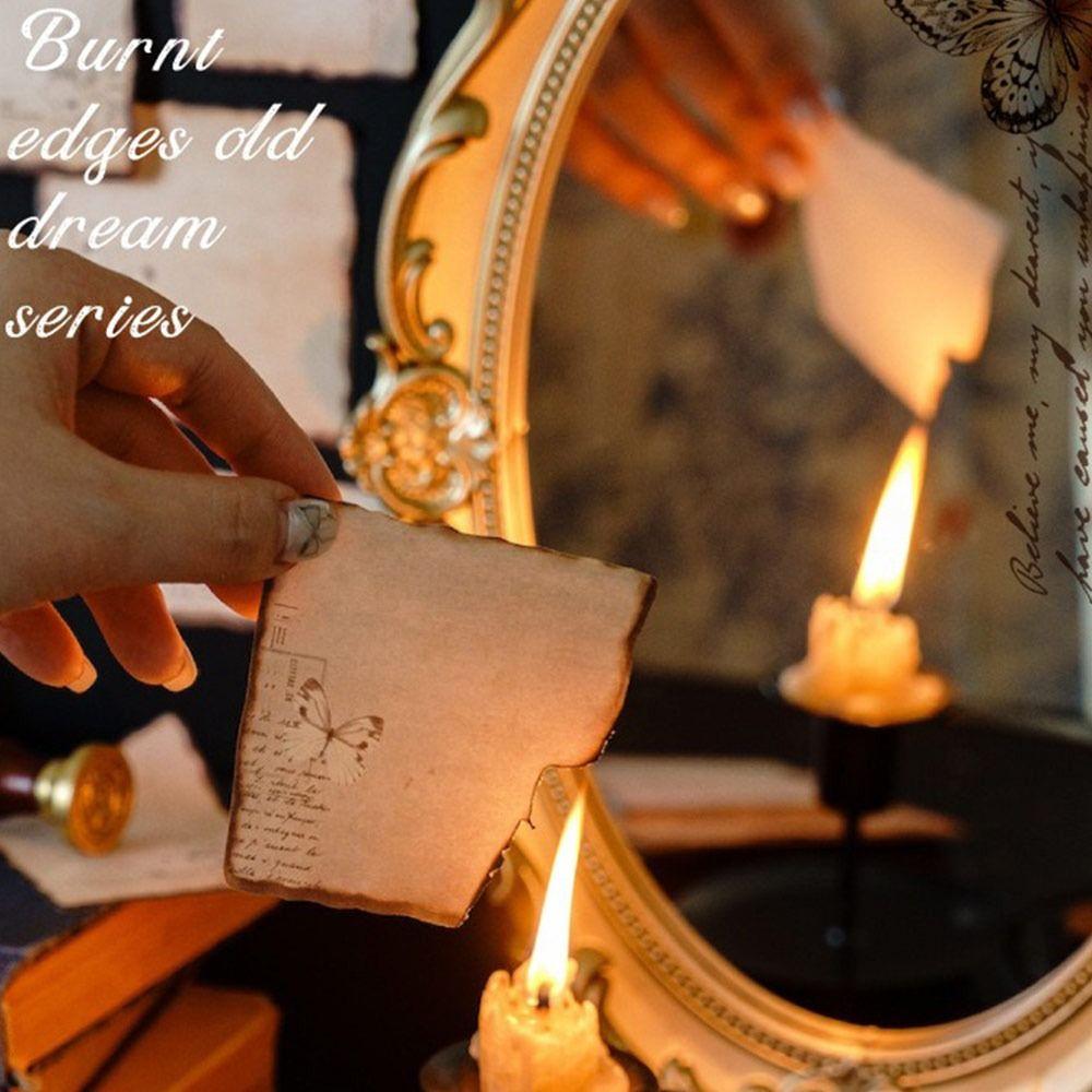 Self-adhesive Sticky Notes Vintage Burnt Series Tearable Note Pad To Do List Notepads  Student