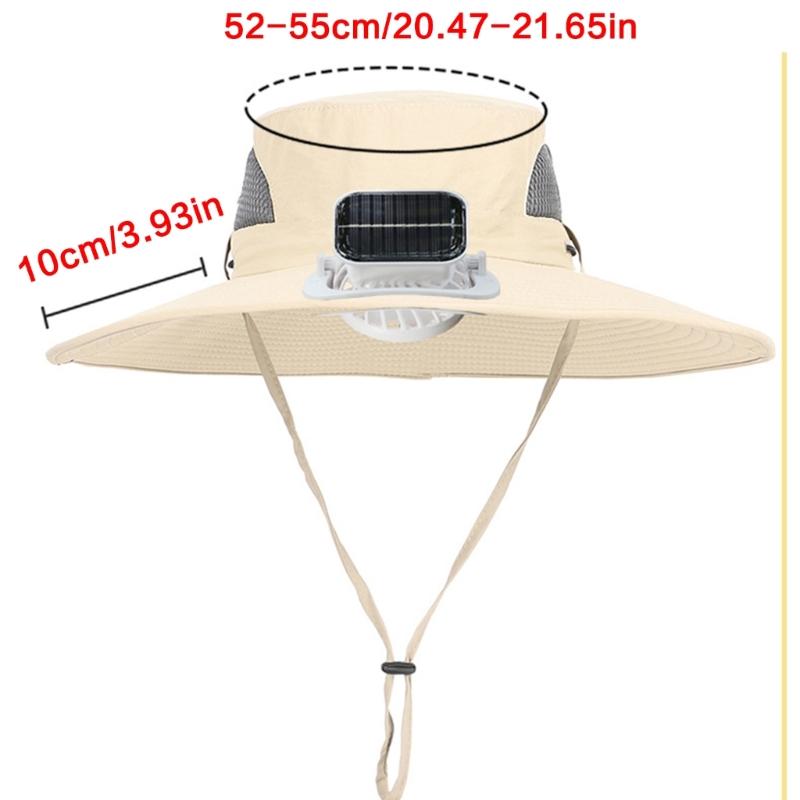 Quick Drying Hat for Kids with Cooling Fan Solar Powered Fisherman Hat Breathable Sunproof Caps for Outdoor Activity
