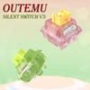 Outemu Silent Peach V3 Switch Lubed Silent Lemon V3 Switches Механічна клавіатура Лінійна тактильна 5-контактна гаряча заміна PA66 Pre Lubed POM