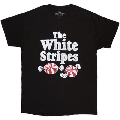 The White Stripes T-Shirt: Peppermints (Black) OFFICIAL NEW
