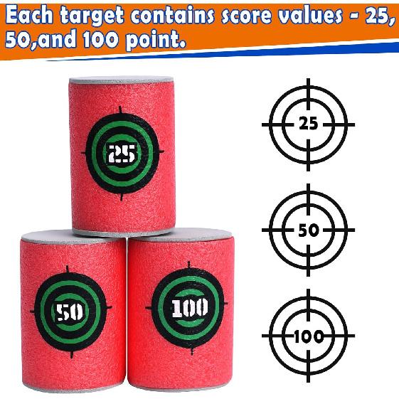 POKONBOY Soft Target, EVA Dart Target Compatible with Nerf Blasters Guns