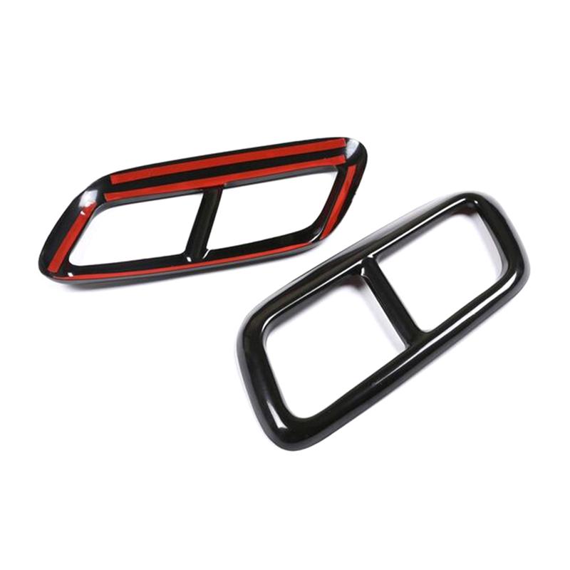 Authentic Car Tail Throat Trim For Land Rover Range Rover Sport 2018- Exhaust Pipe Cover Tail Pipe Cover Trim Gloss Black