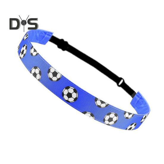 

Футбольная повязка на голову, нескользящая спортивная повязка для волос для футбола, баскетбола, футбола, эластичная повязка на голову для девочек, для занятий спортом на открытом воздухе королевский синий