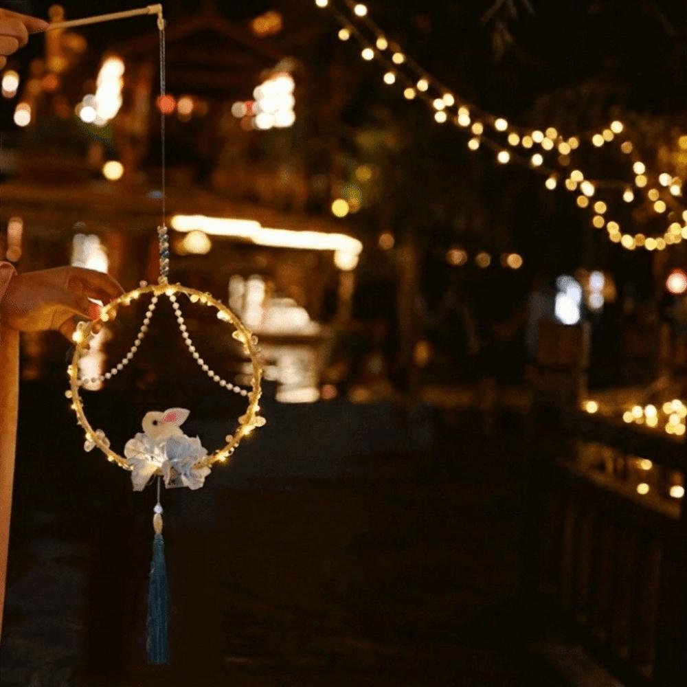 Handmade Children's Rabbit Lantern DIY Material Bag Mid-Autumn Festival Lamp  Hanfu Accessories