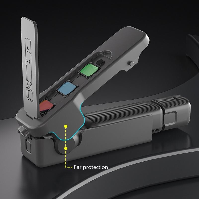 Filter Storage Protective Cover for Pocket Camera Lightweight Portable Includes Multiple Filter Slots and Ergonomic Grip