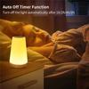LED Night Light 13 Color Changing RGB Remote Control Touch Dimmable Table Lamp Portable USB Rechargeable Bedside Nightlight