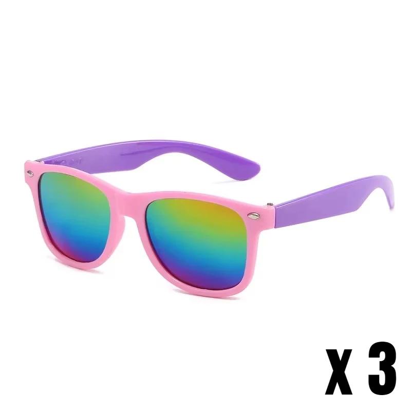 3Pcs/Pack Fashion Trend Children'S Sunglasses Uv Protection For Boys And Girls Outdoor Beach Shades Glasses Eye Protection