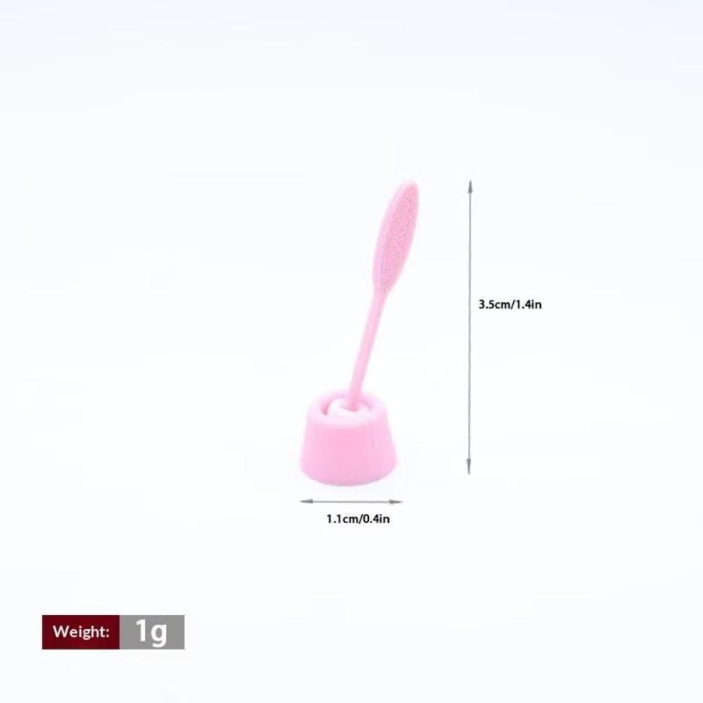 Mini Dollhouse Toilet Brush Simulation Dollhouse Scene Decoration Model Miniature Scene розовый