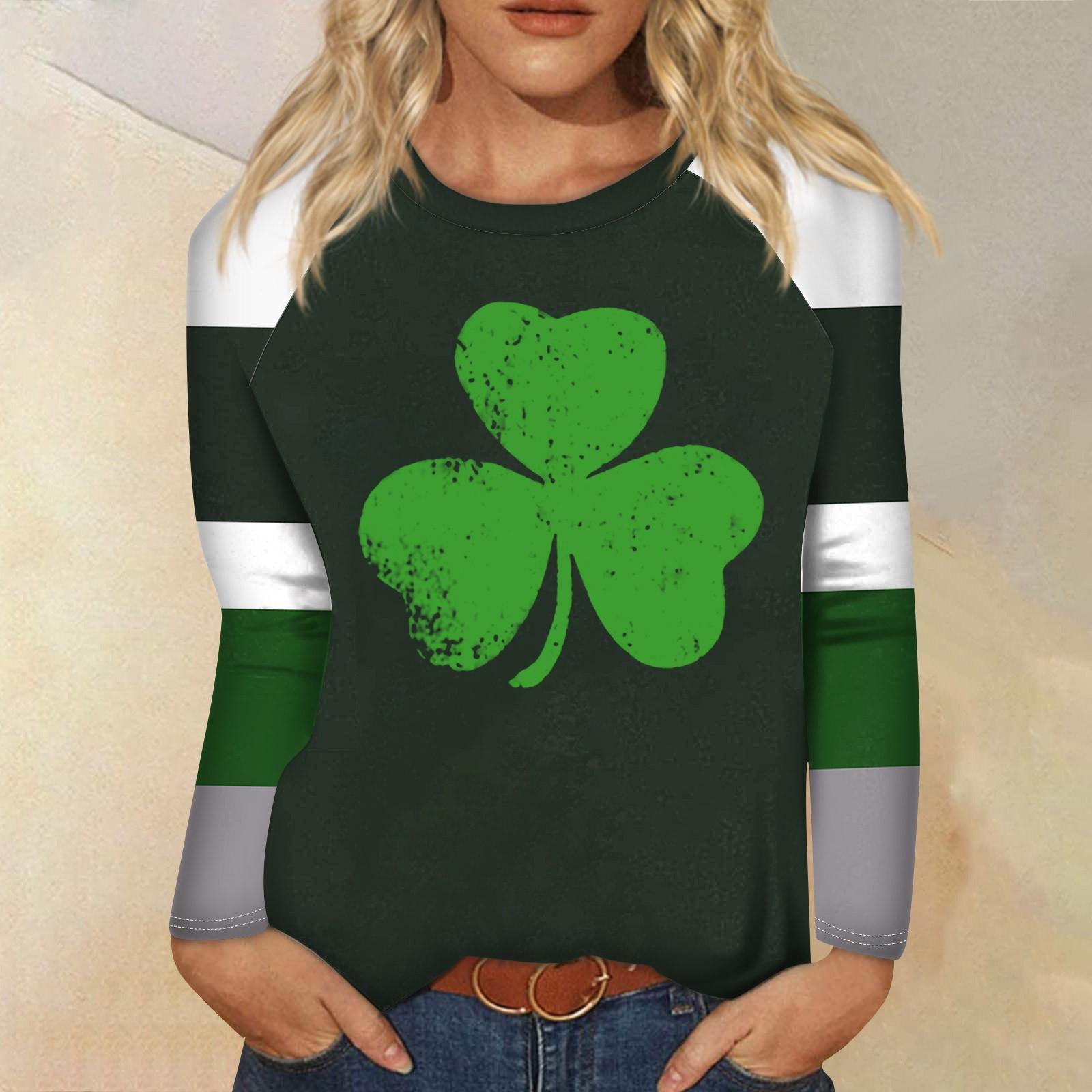 

Жіноча модна повсякденна сорочка з круглим вирізом і довгим рукавом, вільна футболка з принтом, жіночий топ XXL