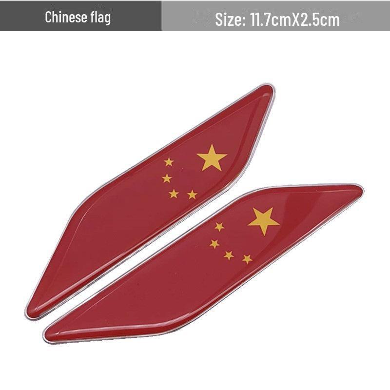 Europäischer Auto-Dekor-Metallaufkleber für Kotflügel - Deutschland, Frankreich, Italien, Kanada