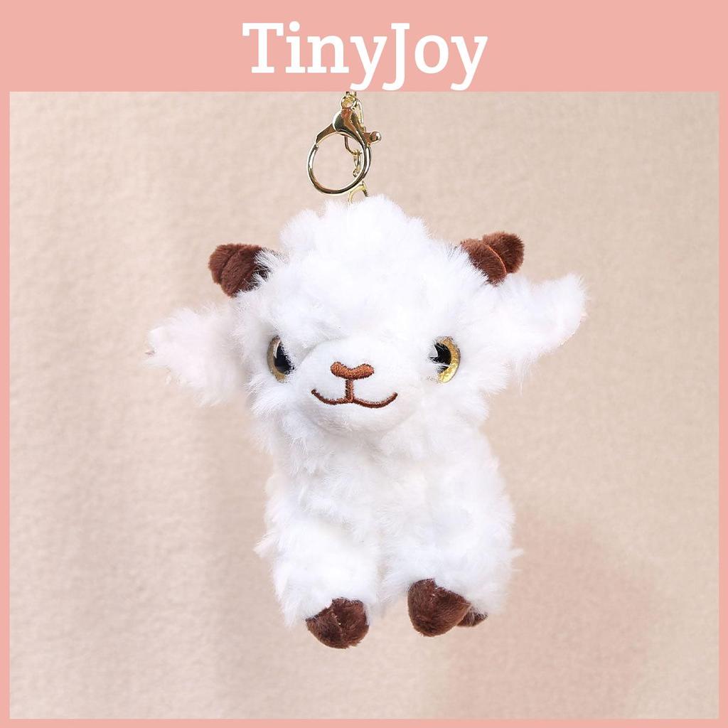 Small Sheep Plush Doll With Pp Cotton Filling And Hanging Keyring For Kids And Teens