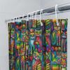 Colorful Cat Shower Curtain Cute Kitten Bathroom Decor Washable Fabric Liner Artistic Pet Lover Gift Home Decoration Modern Styl