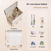 Foldable Plush Toy Storage Basket - Extra Large Flip-Top Box for Living Room