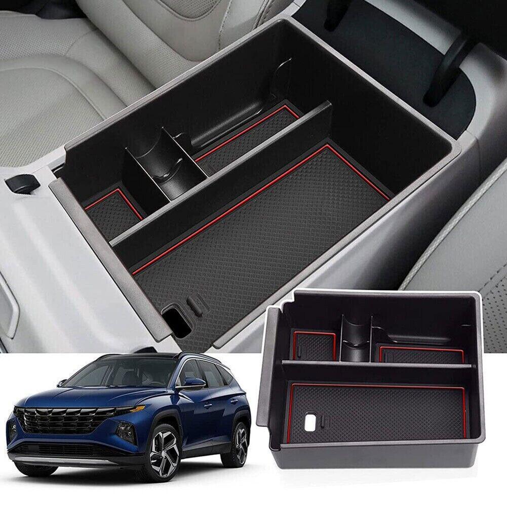 Center Console Organizer Tray For Hyundai Tucson 2024 Car Central Armrest ABS Secondary Storage Box Car Accessories
