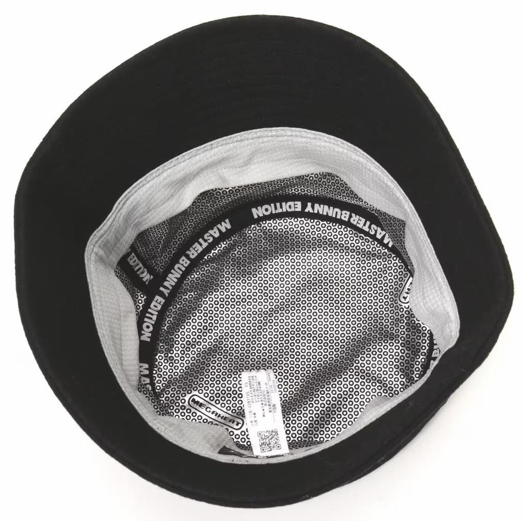 [Master Bunny] Unisex Warm Bucket Hat (Brand Logo)  Golf Hat  758-4287105 010Black FR