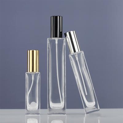 10pcs/20pcs 3ml 5ml 10ml 20ml 30ml 50ml Transparent Glass Spray Bottle Sample Glass Vials Perfume Atomizer Gold Silver Black Cap