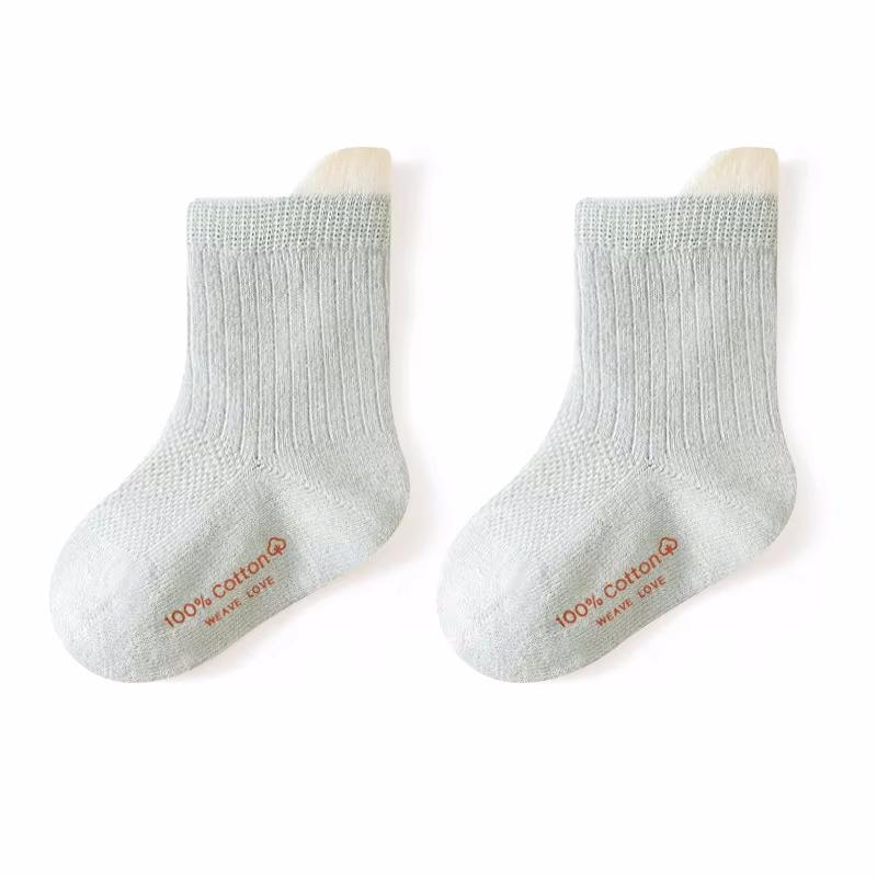 

Носки для младенцев для мальчиков и девочек, летние сетчатые тонкие детские хлопковые носки для девочек и мальчиков, мягкие однотонные детские носки для малышей 0-5 лет XS(0-6m) зелёный