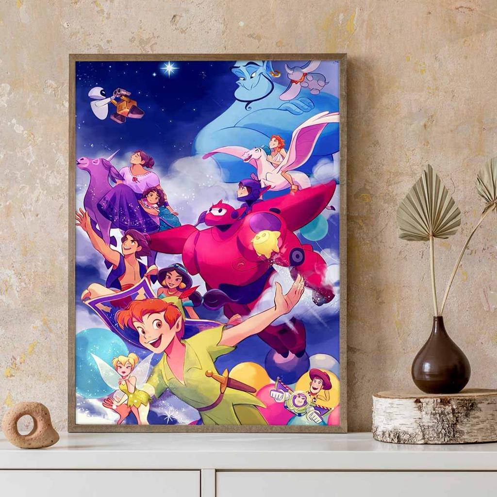 Full Round Diamond Painting The World In The Clouds Art Rhinestone Picture Mosaic DIY 5D Cross Stitch Embroidery Home Decoration