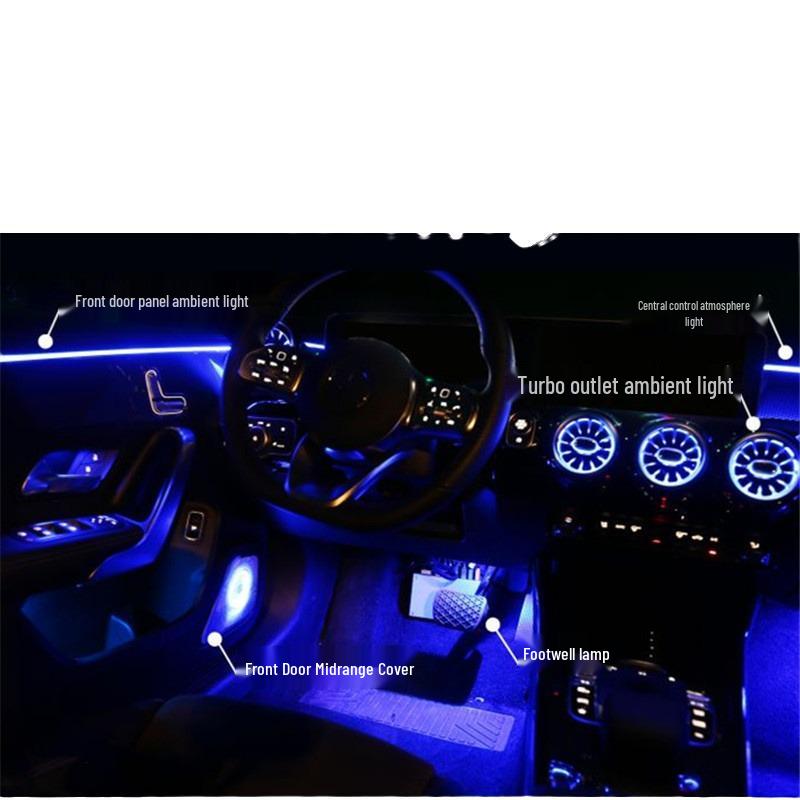 Interior Ambient Light Kit for 2019-2025 Mercedes-Benz A-Class W177/CLA W118
