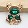 10pcs25 * 30MM Fashionable And Cute Alloy Teddy Bear DIY Accessories Hair Accessories Cartoon Phone Case Hole Shoe Accessories