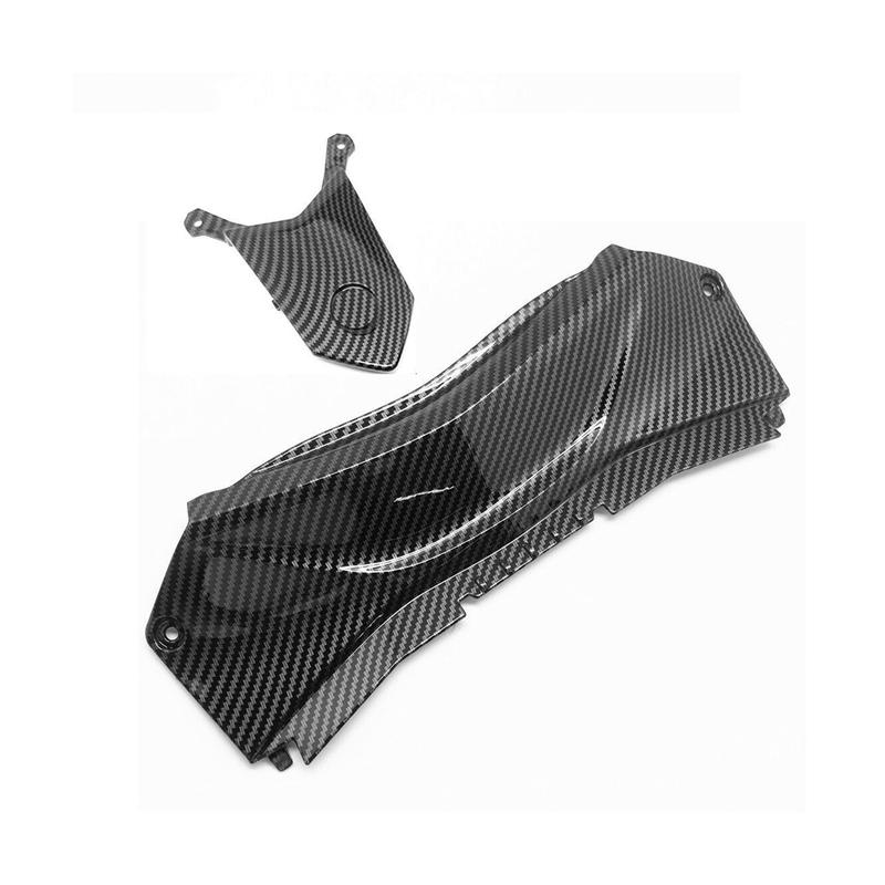 Carbon Fiber Look Motorcycle Rear Tail Upper Middle Fairing Set for YAMAHA YZF R3 R25 2014- NONE