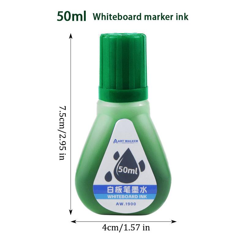 Whiteboard Marker Ink,4 Colors Red,Blue,Black,Green Whiteboard Marker Refill Ink,50ml,For Erasable Whiteboard Markers pen