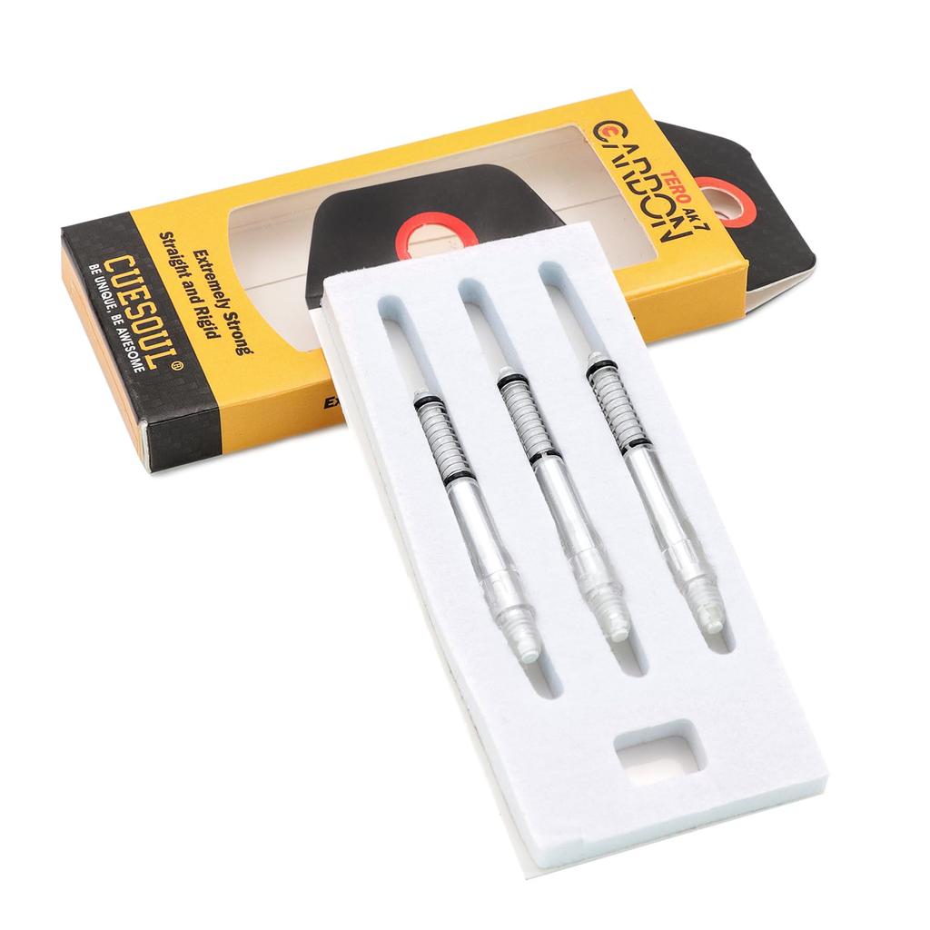 Cuesoul TERO System AK7 Carbon Dart Shaft with Telescopic Set of 3 A/B(S)/C/D(M)/E/F(L)/G/H Built-in Shaft, (CS-AK7+2TD37)