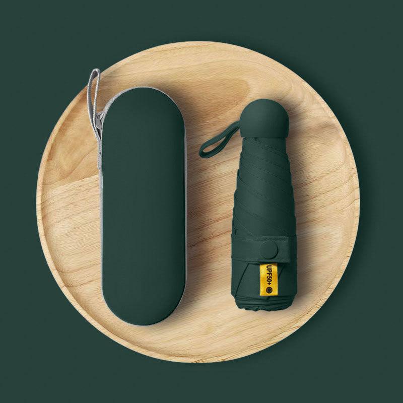 Portable Umbrella Mini Five Fold Umbrella Student Capsule Sun and Rain Dual Use Female Sun Protection and Sunshade Umbrella