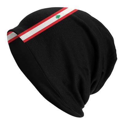 Custom Classic Lebanon Flag Stripe Bonnet Hats Street Knit Hat For Women Unisex Winter Warm Skullies Beanies Caps
