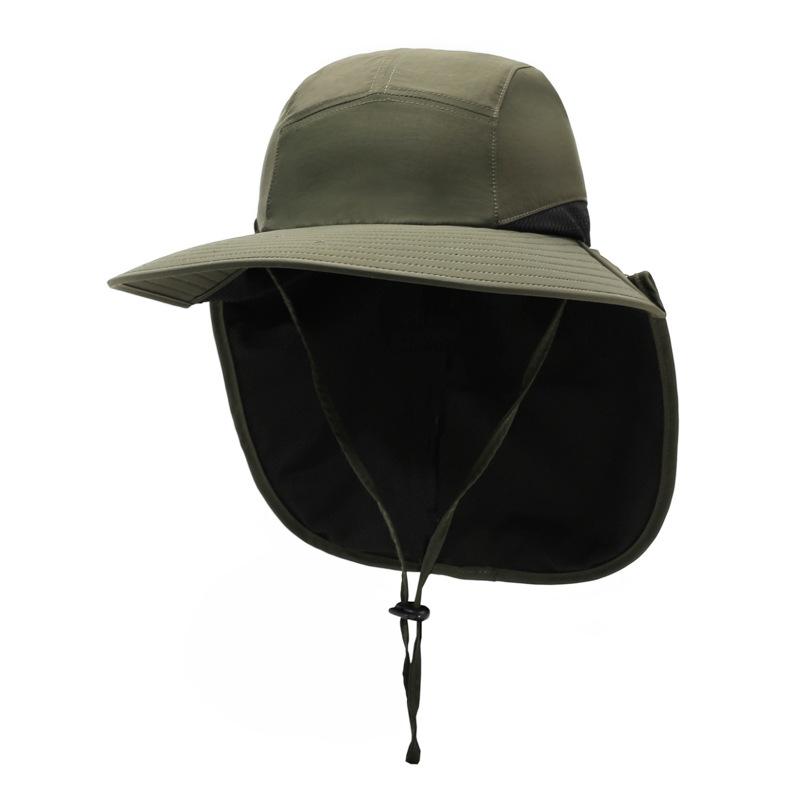 Unisex Windproof Quick-Dry Fisherman Hat with Neck Flap & UV Protection for Outdoor Fishing Hiking