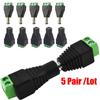 10x 2.1mm Male Female DC 12V Power Plug Socket Screw Terminal CCTV Adaptors