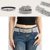Womens Belt With Butterfly Buckle And Lace Decor For Casual Fashion