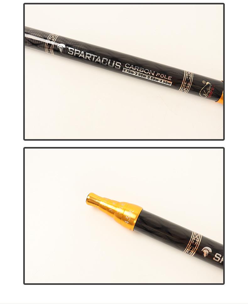 Ultraleichte 19-teilige Carbon-Teleskop-Angelrute - 43cm einziehbare Kurzabschnittsrute