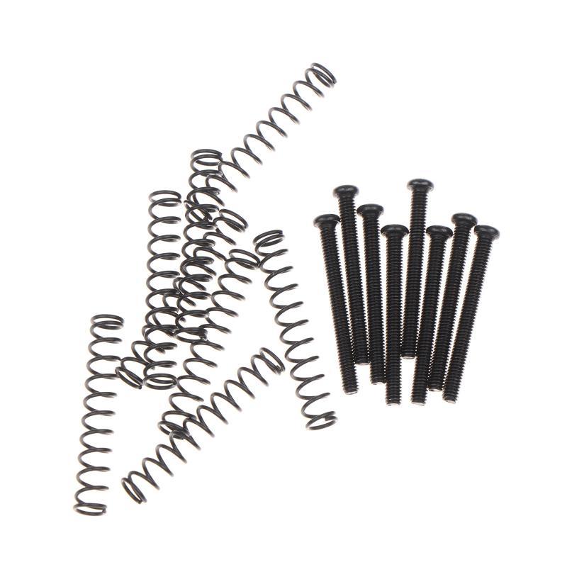 8Pcs Humbucker Pickup Screws Straight Springs Set Replacement Parts Pickup Mounting Ring Screws For Electric Guitar /Bass