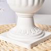 2pcs White Standing Flowerbed Roman Flower Vase Desktop Decor Ornament Planter  Flower Arrangement