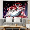 Mighty-Morphin Print Tapestry, Backdrop, Easy Setup, Ideal for Bedroom, Office & Living Room, with Aesthetic Wall Hanging Decor.