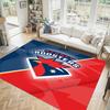 Sydney Roosters Design Crystal Velvet Carpet Cozy Non?Slip Printed Rug For Bedroom Living Room Entrance