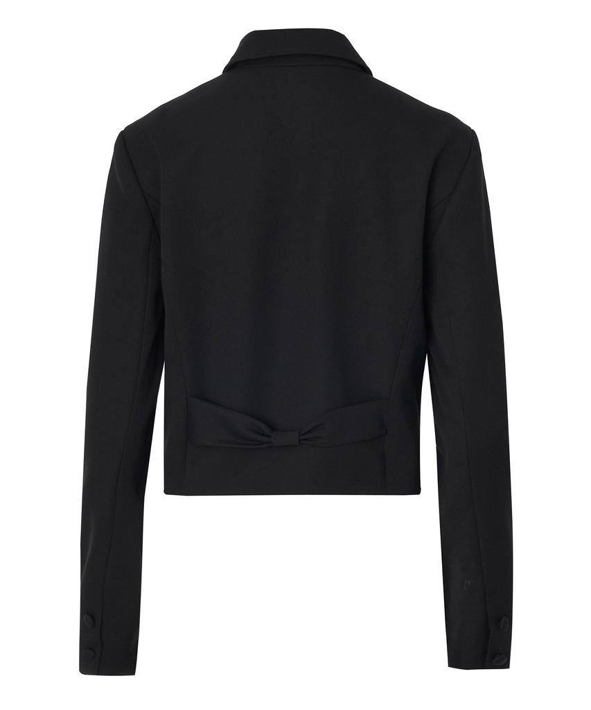Short Jacket With Zeroplanet Ribbon [Black]