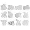 Silicone Easter Rabbit Mould DIY Animal Statue Cement Mold Non Stick Easter Egg Bunny Mold Plaster Mould for Easter Party