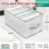 Modern Foldable Clothing Storage Bin With Handles For Bedroom Closet Organization