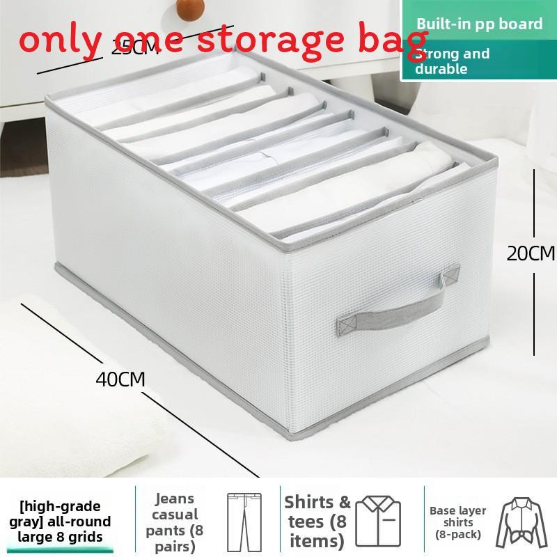 Modern Foldable Clothing Storage Bin With Handles For Bedroom Closet Organization