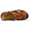 38-48 Sommer Herren Übergröße Leder Strandsandalen Herren Sandalen mit geschlossenen Zehen