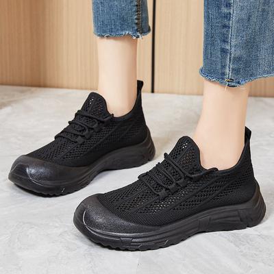 Shoes Women's Summer New Breathable Casual Mesh Shoes Are Not Tired Feet Thick-soled Bag Head Shoes Mother Shoes Women
