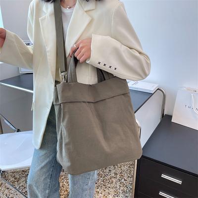 Canvas Bag for Women, Large Capacity Hand-held Shoulder Bag, Casual Crossbody Bag