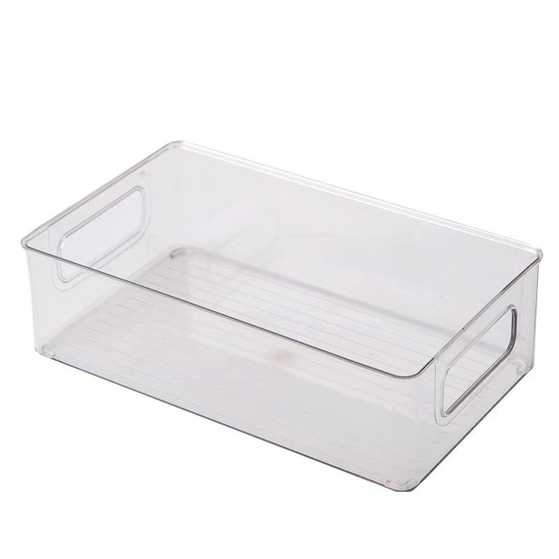 Transparente PET-Desktop-Aufbewahrungsbox für Kosmetika, Lippenstift, Hautpflege, Schmuck und Bürobedarf.