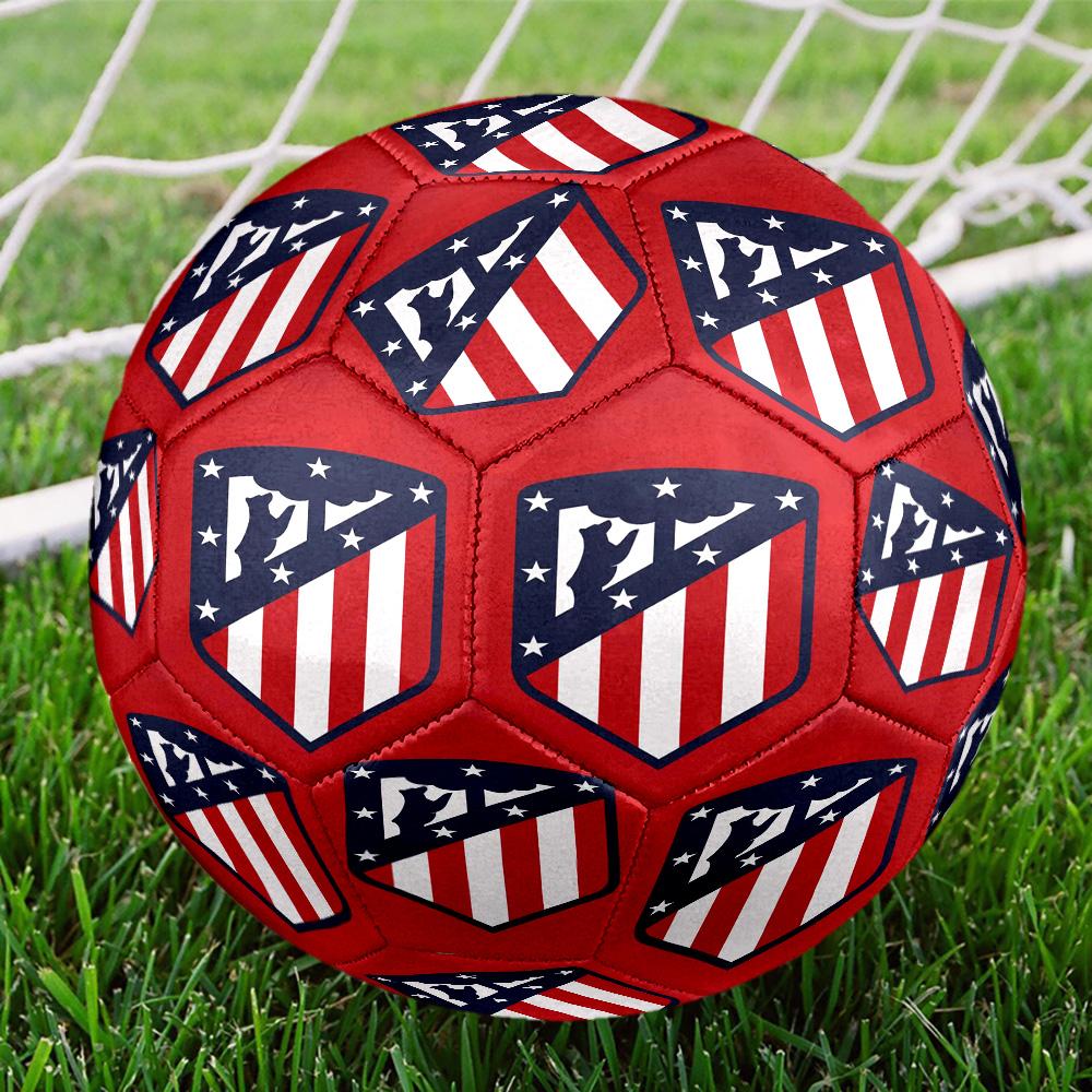 Atletico Football Club Printed Size 5 Soccer Balls, High-Quality, Anti-Slip, Protective Football, A Unique Gift , Birthdays, Christmas Gifts