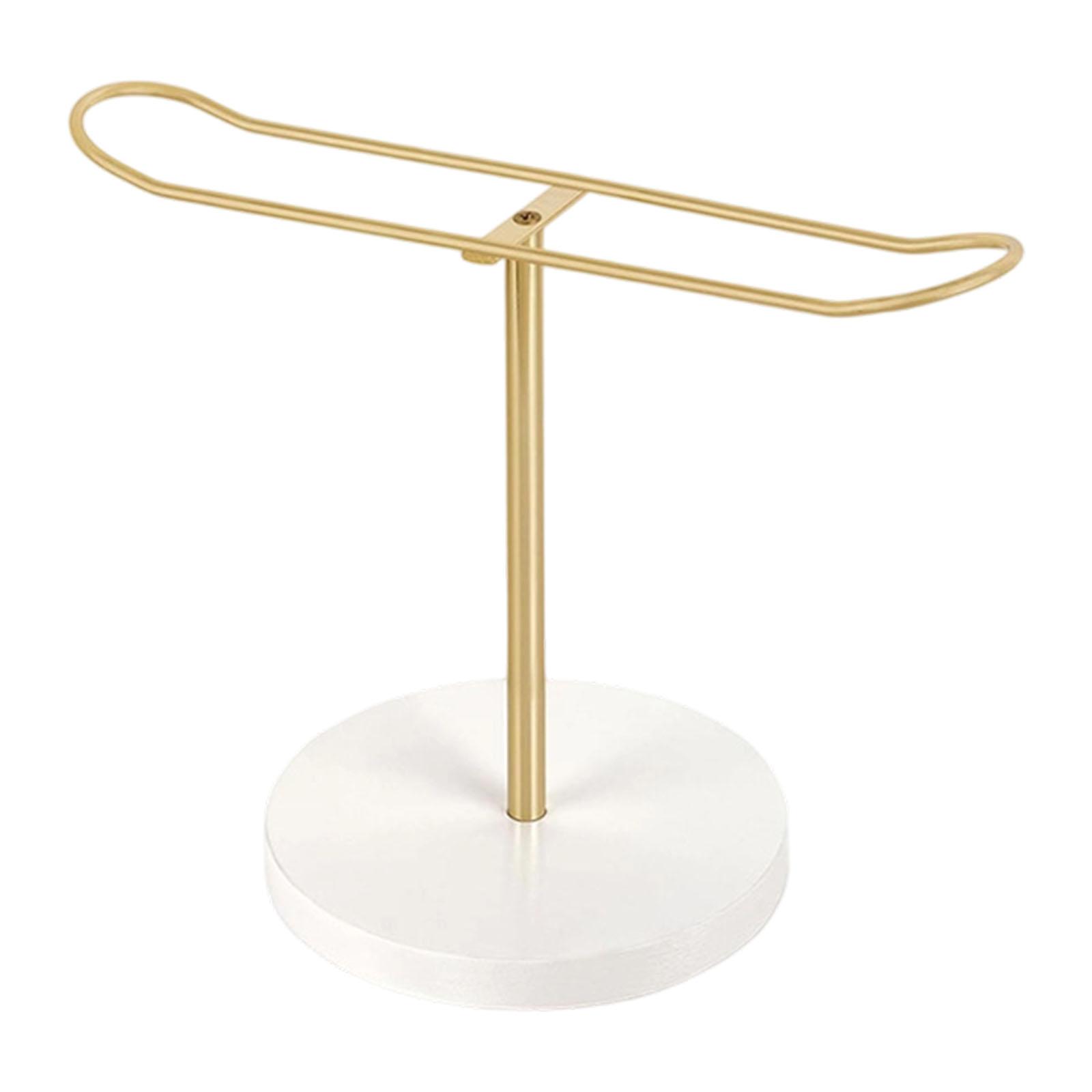 

Современный металлический и деревянный органайзер для аксессуаров для волос, подставка для хранения скранчи для женщин, девочек, для украшения спальни, ванной комнаты A